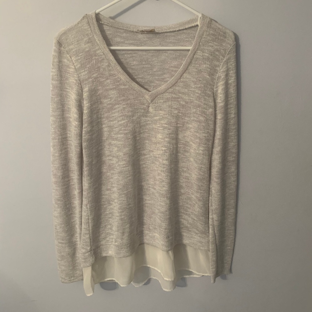 gray sweater